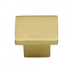 M Marcus Heritage Brass Classic Square Design Cabinet Knob 32mm